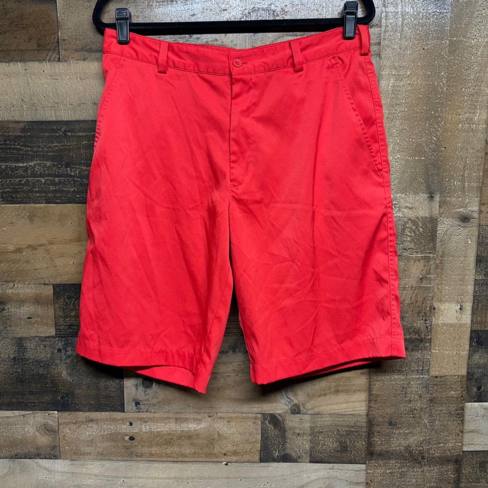 Nike Golf Dri-Fit Men's Red Flat Front Shorts Size 32 M